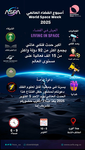 مزعة جنا الورد تستضيف فعاليات أسبوع الفضاء العالمي 2026